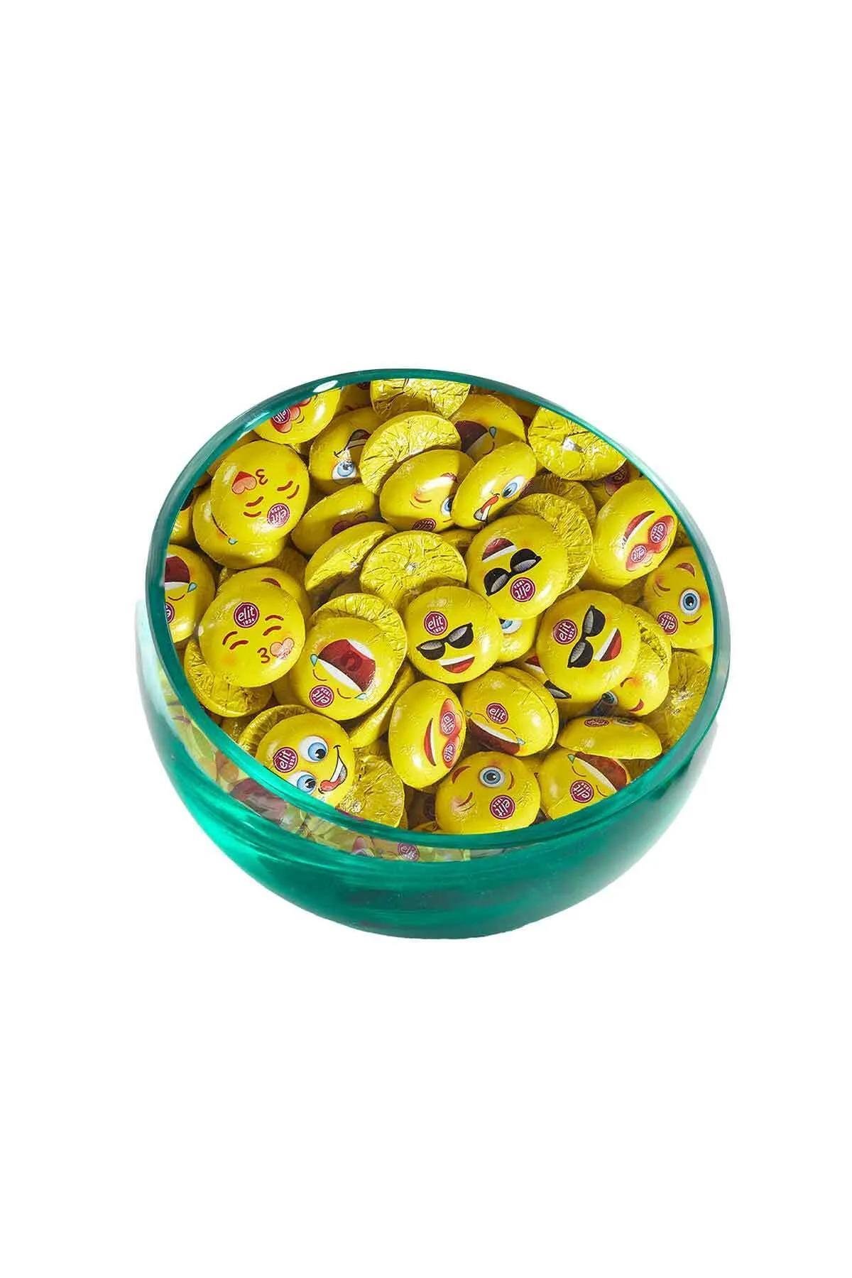 Elit Çikolata Mini Elitoloji Emoji Çikolata 1kg Sütlü Çikolata Glutensiz