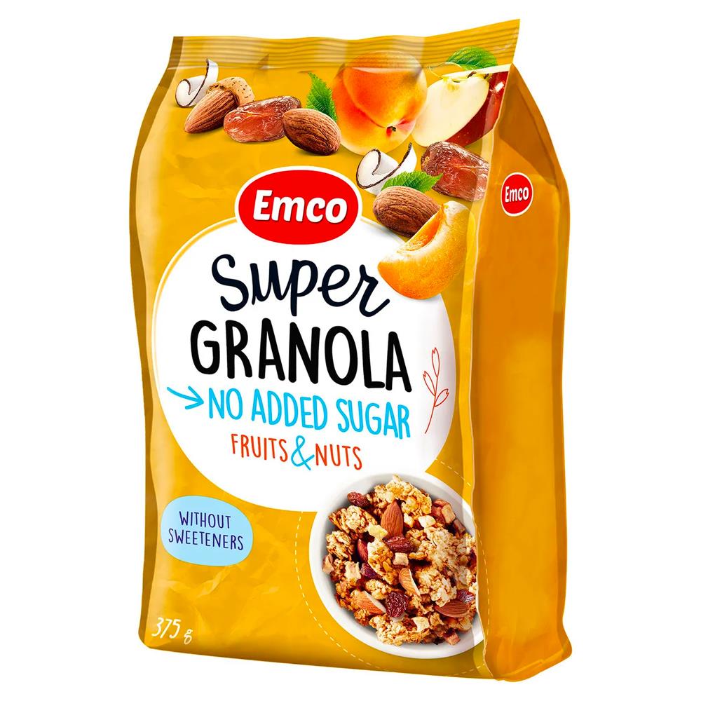 Emco Meyveli Süper Gronala No Added Sugar Crunchy Fruits And Nuts  375 gr