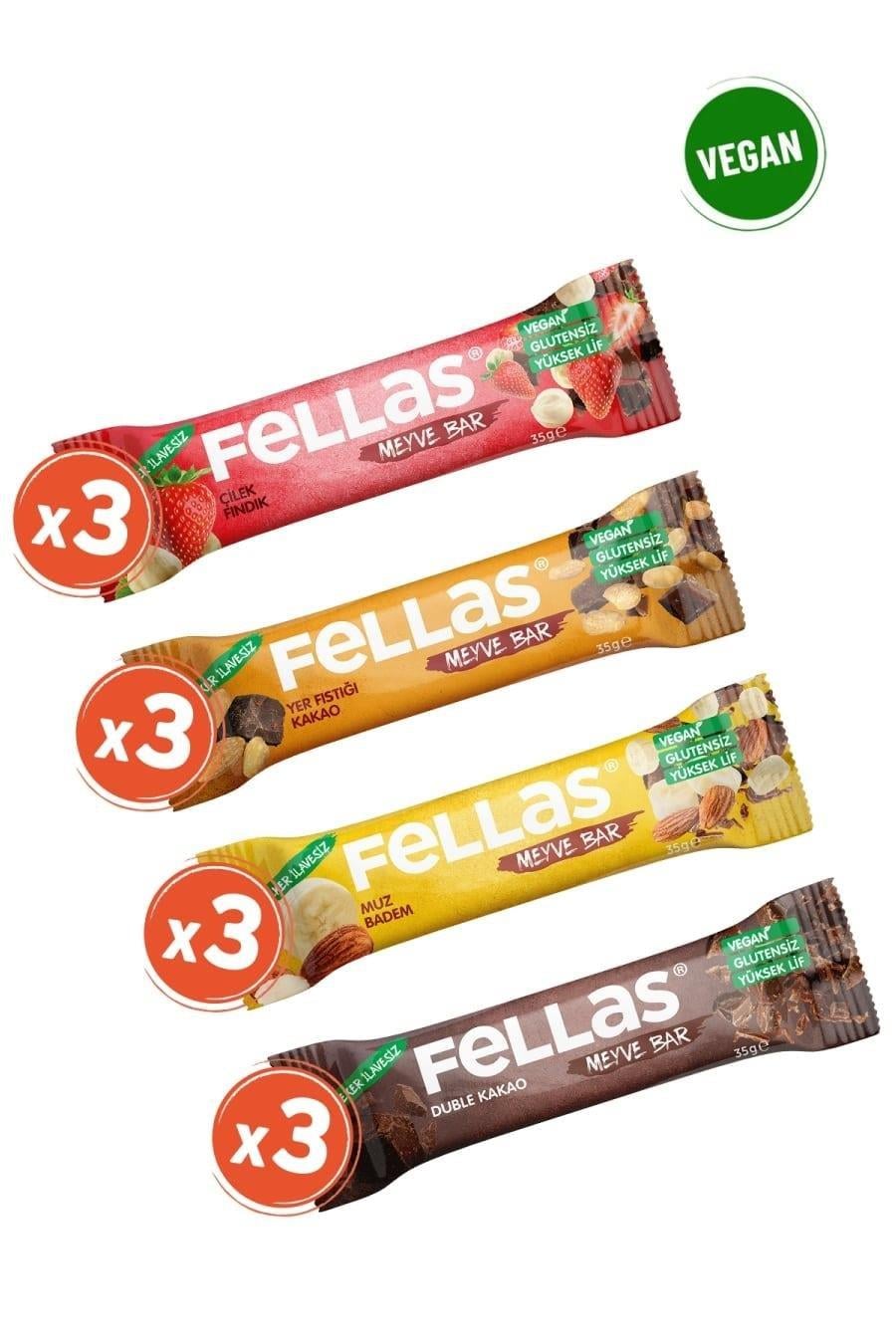 Fellas Meyve Bar Karma Kutu 35g x 12 Adet