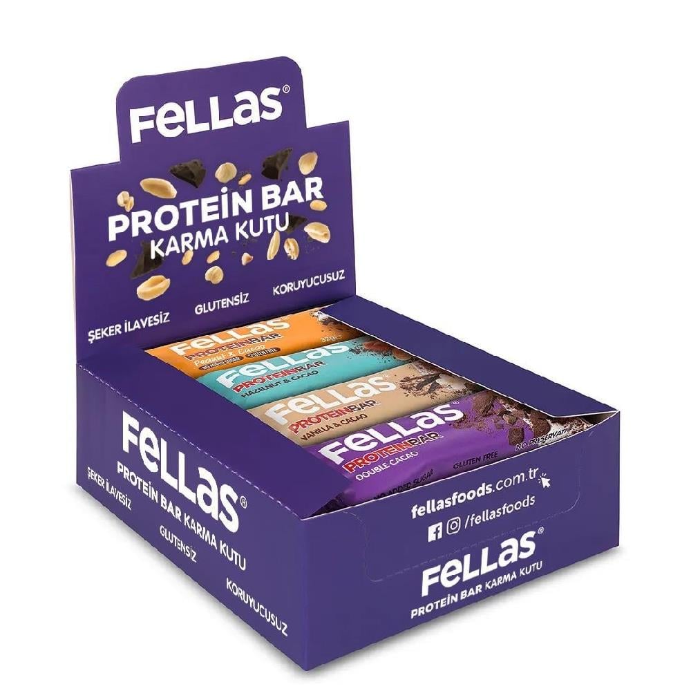 Fellas Protein Bar Karma Kutu 32g x 12 Adet 