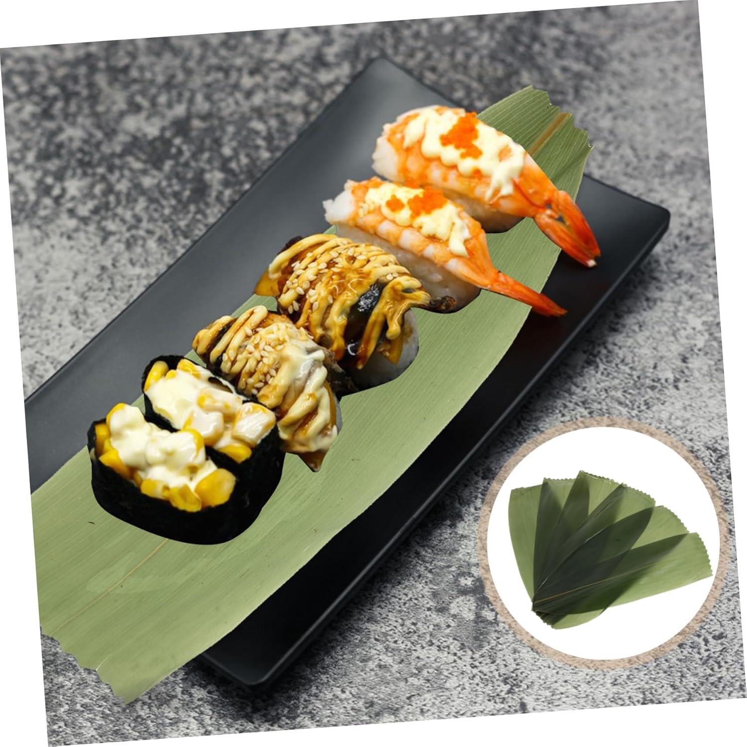 Guri Bambu Yaprağı | Sushi Sunum Servis | Bambu Yaprağı | 100 Yaprak