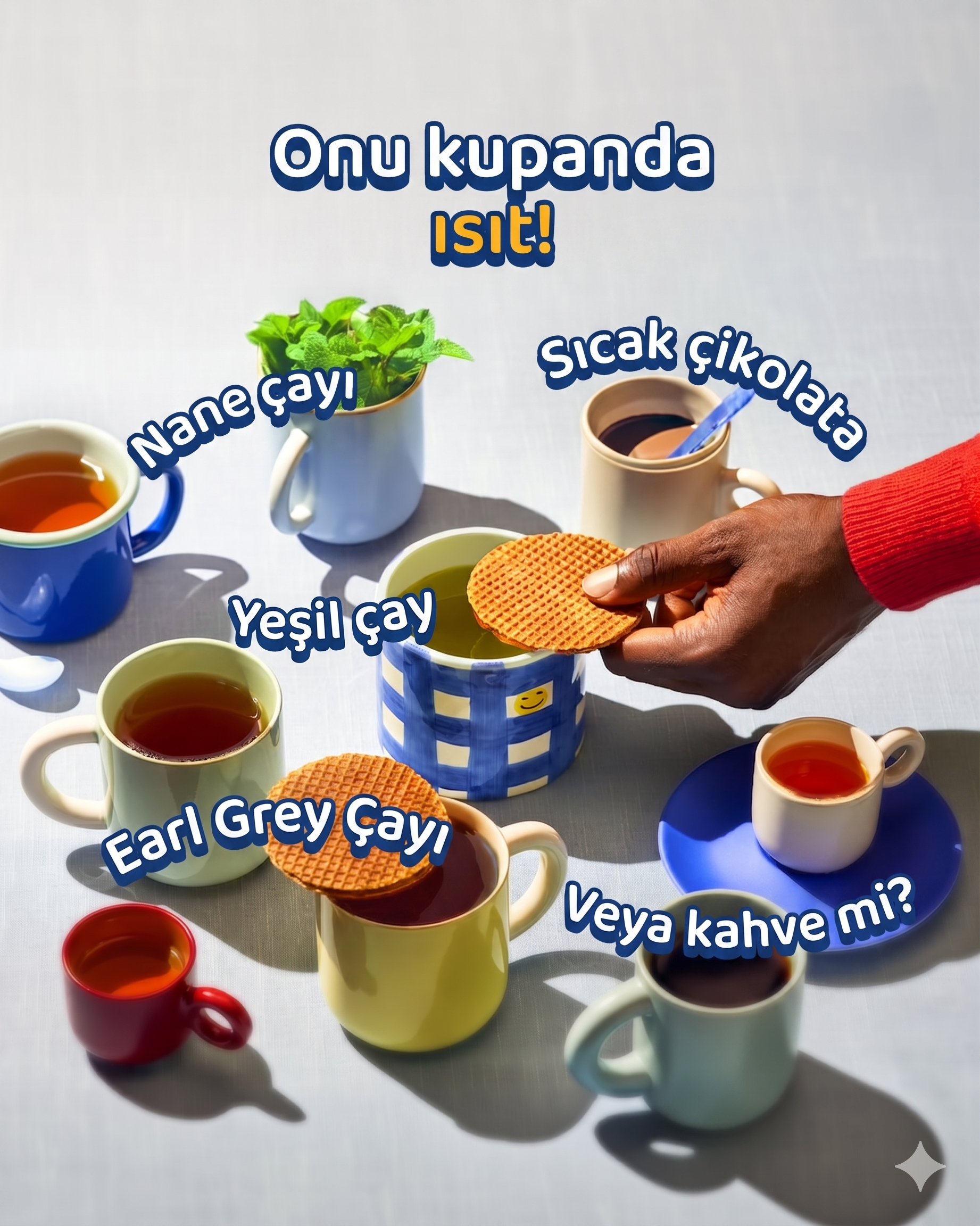 Höhe Stroopwafel Karamel Dolgulu Kurabiye 8'li İkram Seti (8 x 32 g)