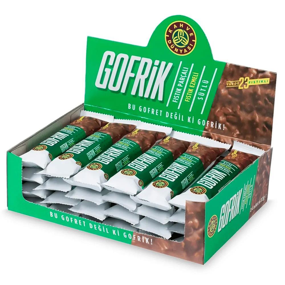 Kahve Dünyası Antep Fıstıklı Sütlü Gofrik 33gr 24 Adet