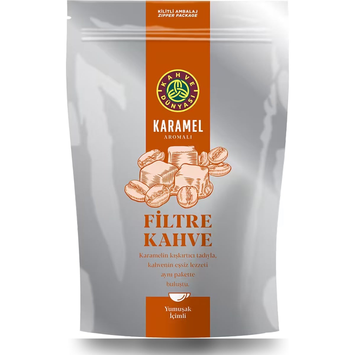 Kahve Dünyası Karamel Aromalı Öğütülmüş Filtre Kahve 1.5 kg (6 x 250 g)
