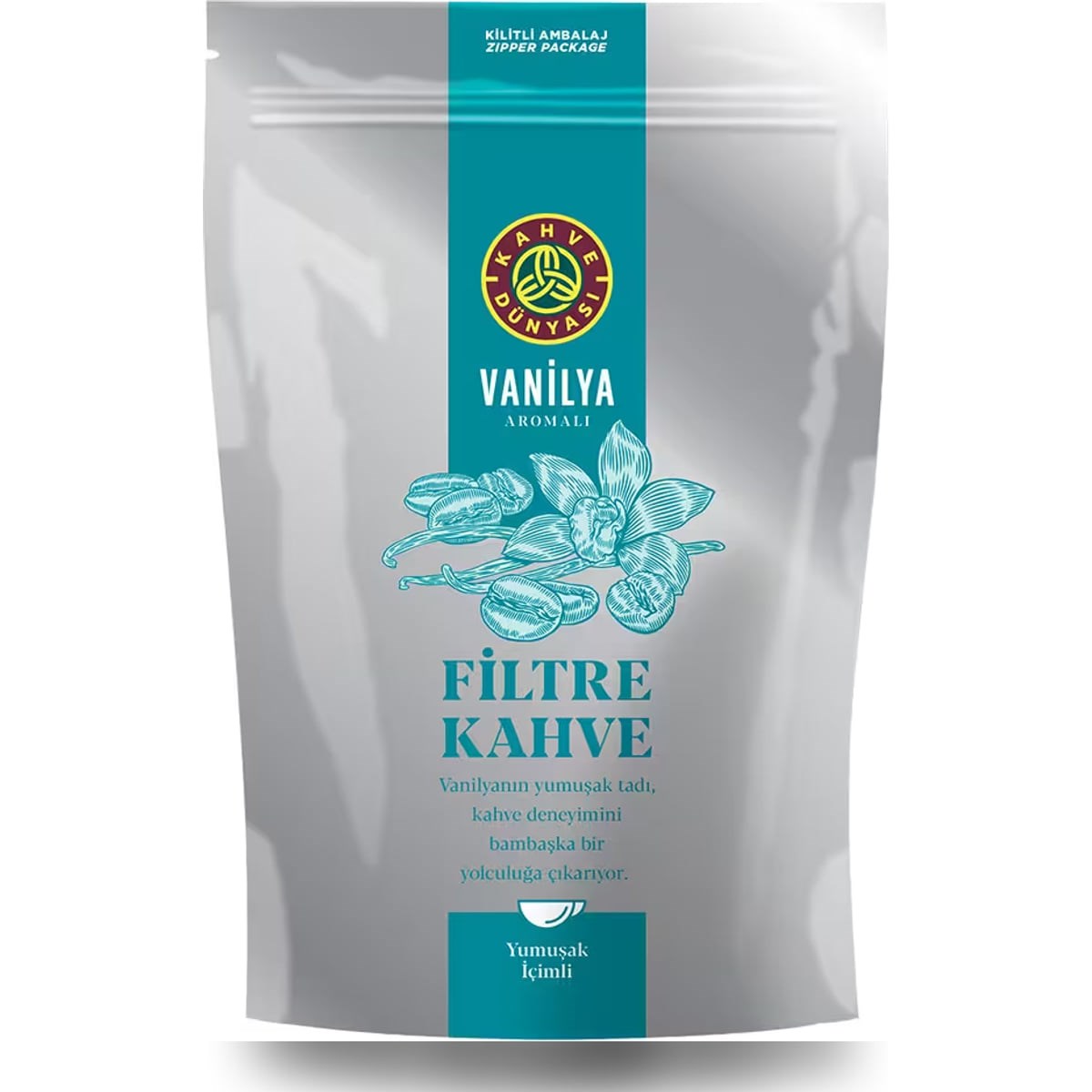 Kahve Dünyası Vanilya Aromalı Öğütülmüş Filtre Kahve 1 Kg (4 x 250 g) 