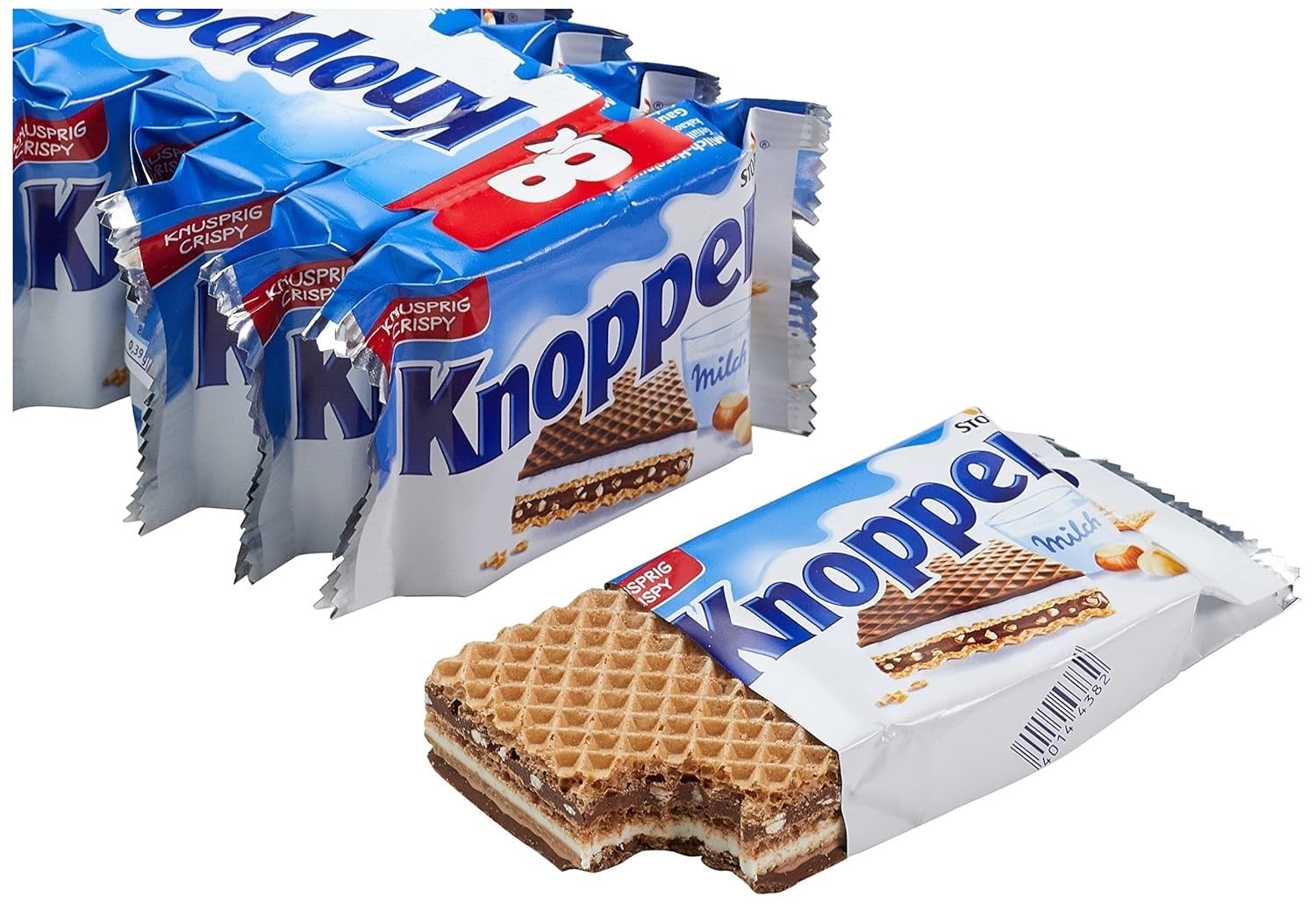 Knoppers Sütlü ve Fındıklı Çikolatalı Gofret 8'li Set (8 x 25 g)