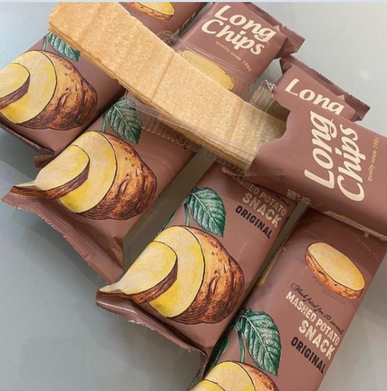 Long Chips Sade Patates Cipsi | Uzun Cips | Az Yağlı | Letonya Ürünü | 75 g