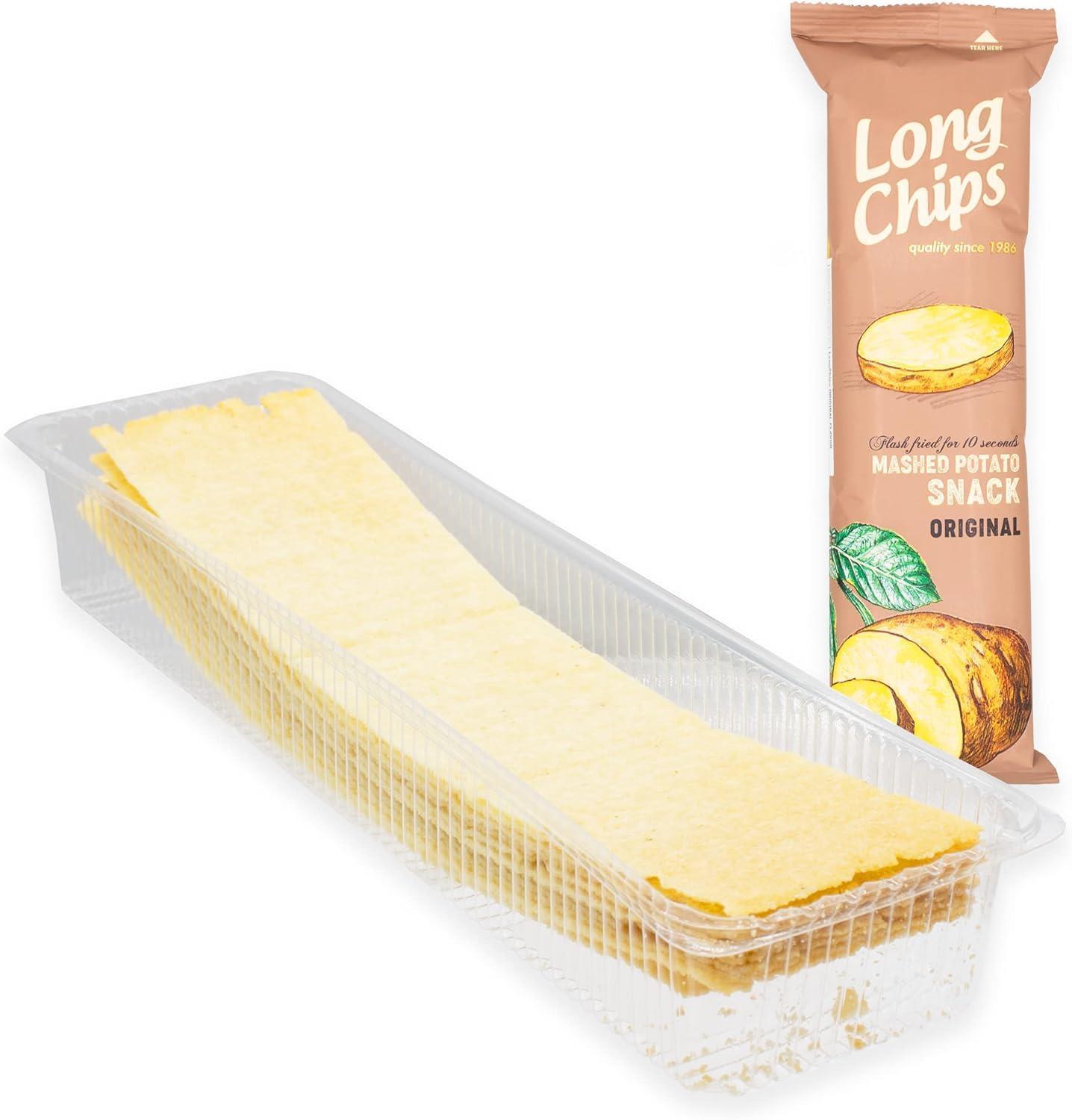 Long Chips Sade Patates Cipsi | Uzun Cips | Az Yağlı | Letonya Ürünü | 75 g