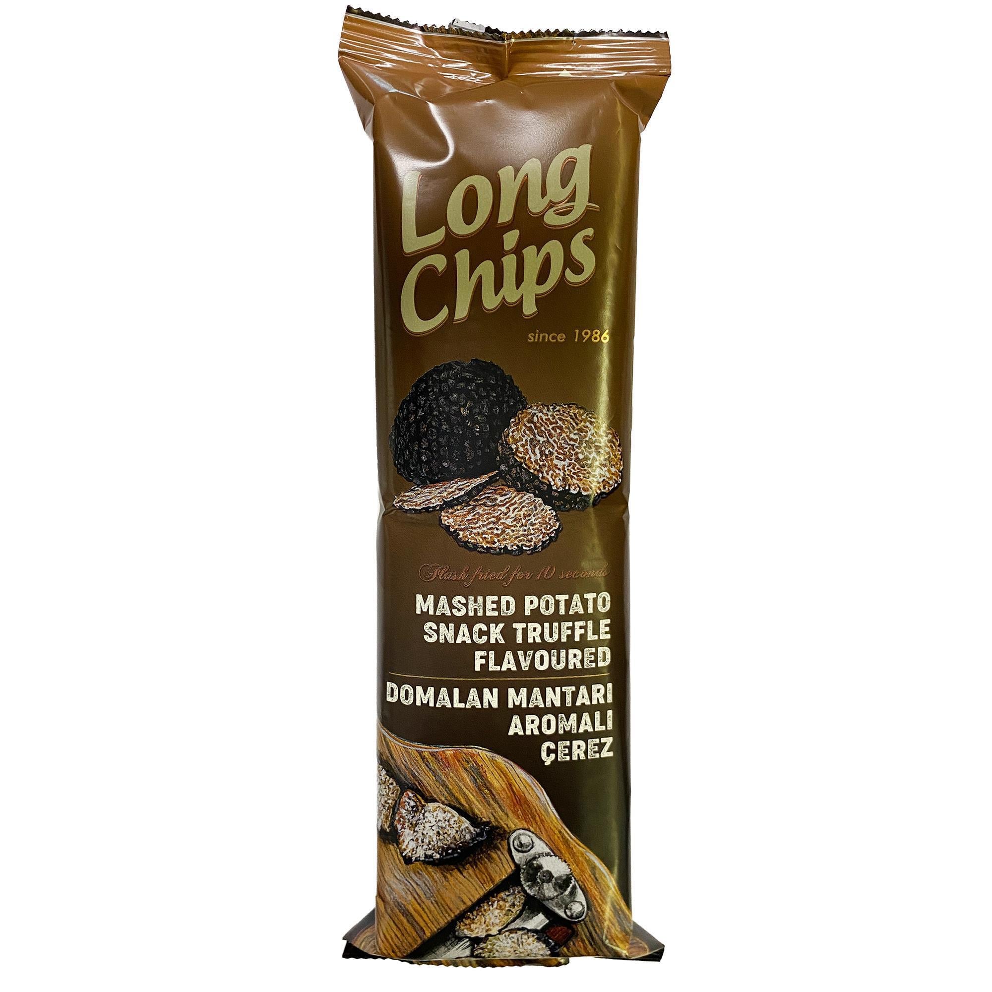 Long Chips Truf Mantar Aromalı Patates Cipsi | Uzun Cips | Az Yağlı | Letonya Ürünü | 75 g