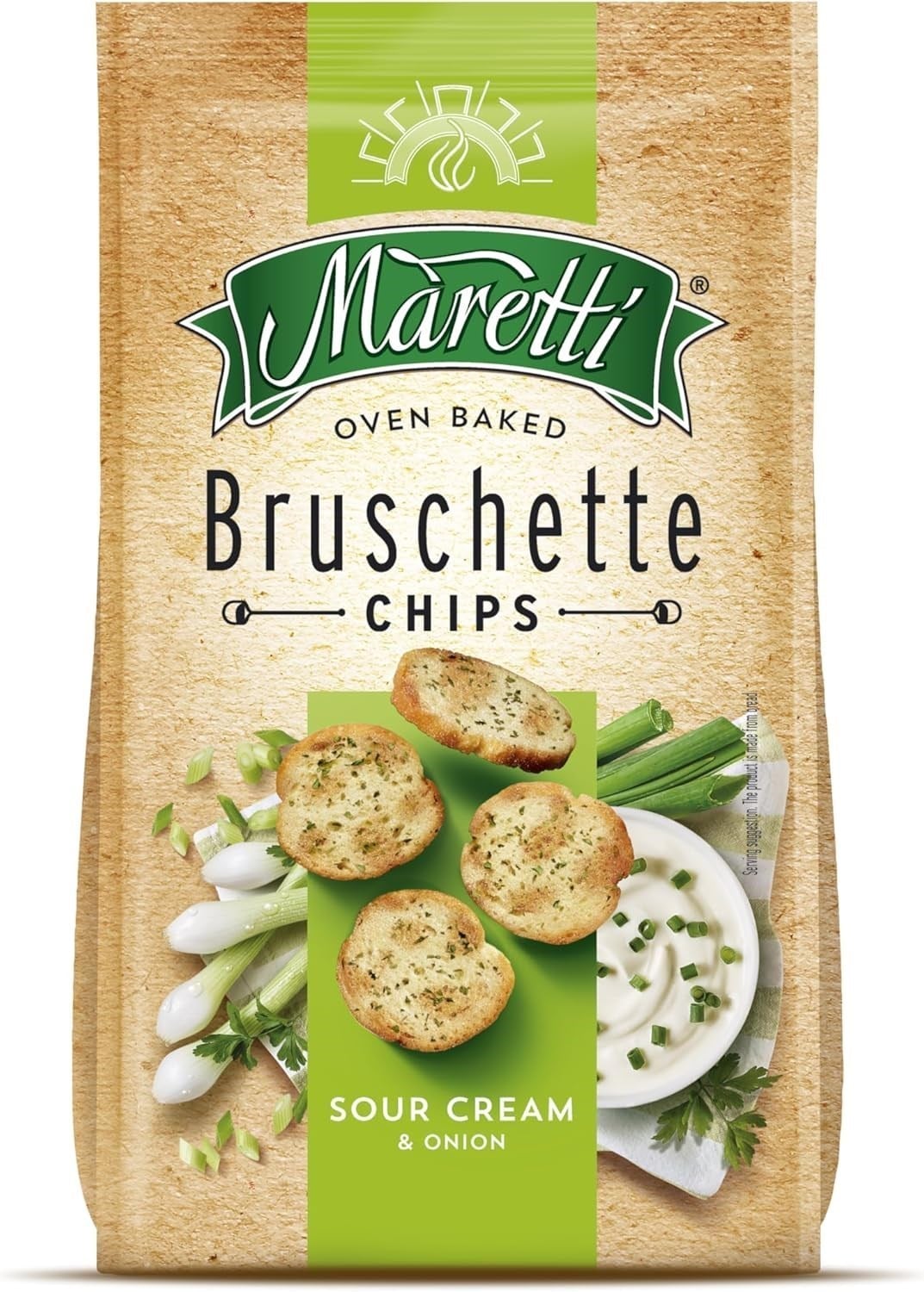 Maretti Bruschette Chips Ekşi Krema ve Soğanlı Ekmek Cipsi 140 g
