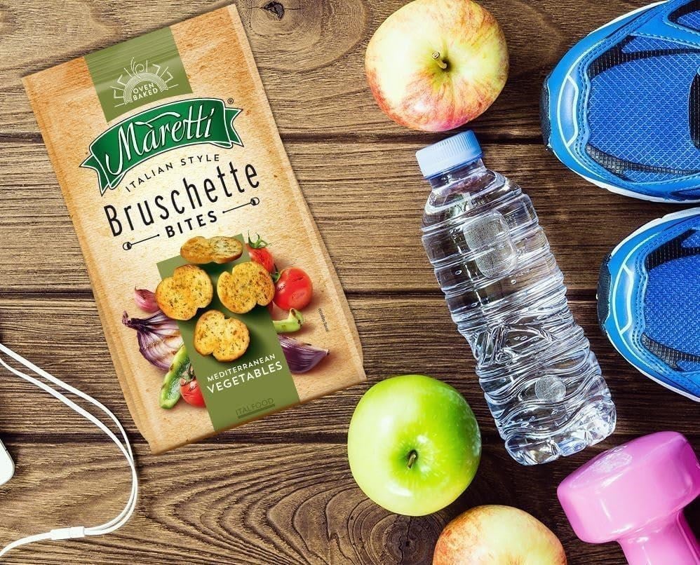 Maretti Bruschette Mediterranean Vegetables Akdeniz Sebzeleri Kızartılmış Ekmek Cips 70g