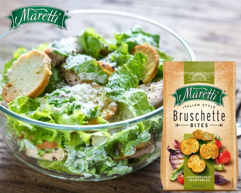 Maretti Bruschette Mediterranean Vegetables Akdeniz Sebzeleri Kızartılmış Ekmek Cips 70g