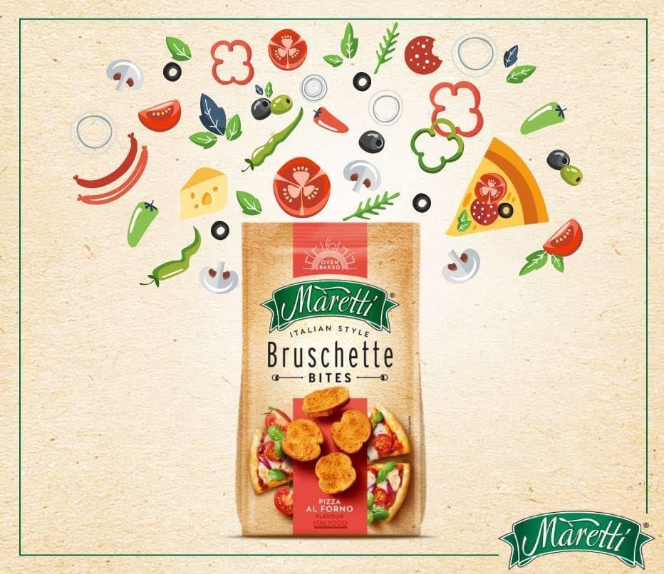 Maretti Bruschette Pizza Kızartılmış Ekmek 70g