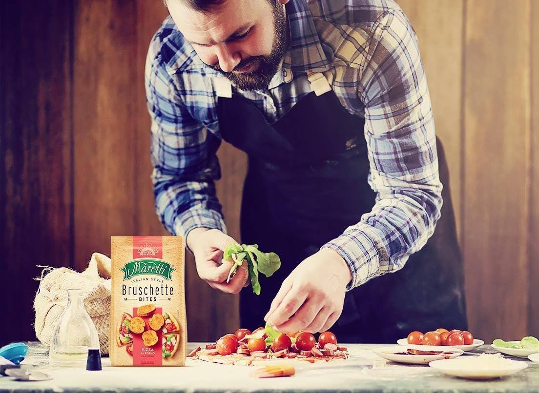 Maretti Bruschette Pizza Kızartılmış Ekmek 70g
