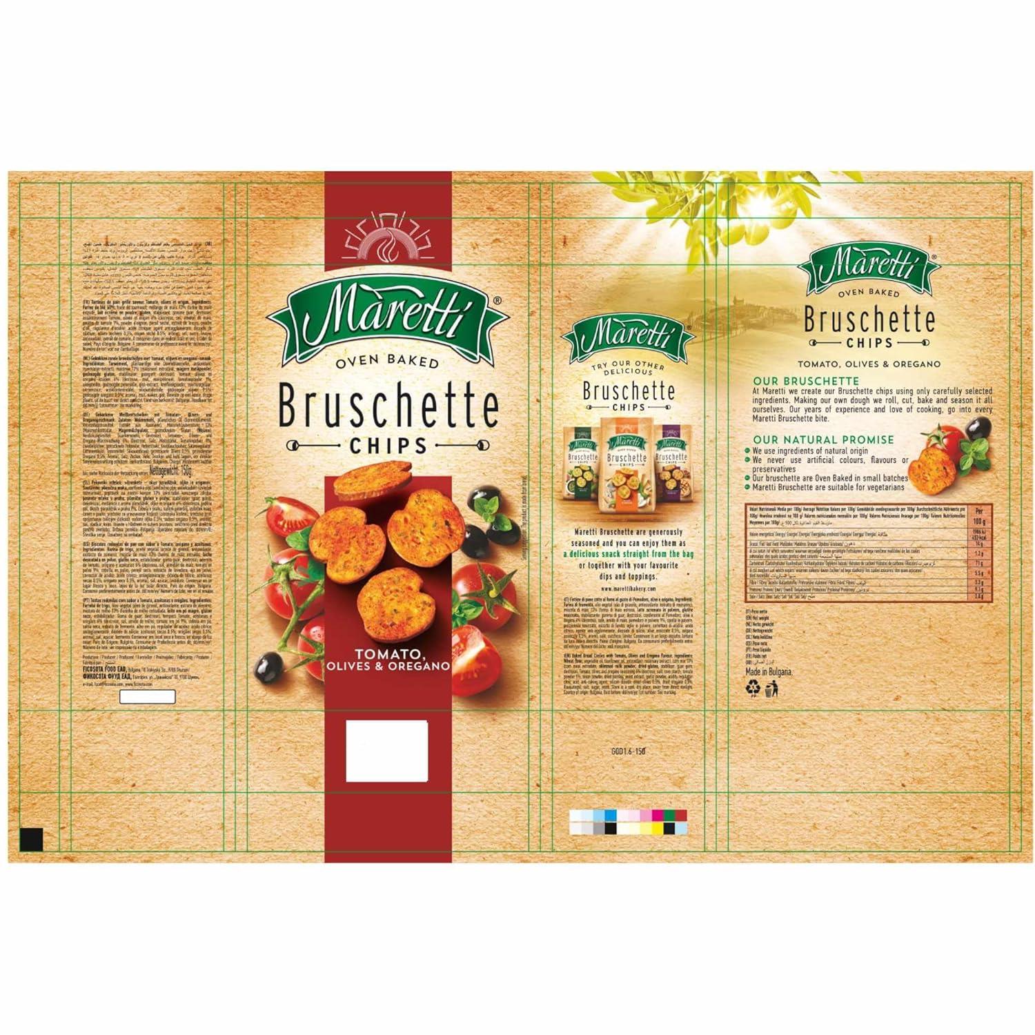 Maretti Bruschette Tomato Kızartılmış Ekmek 70g