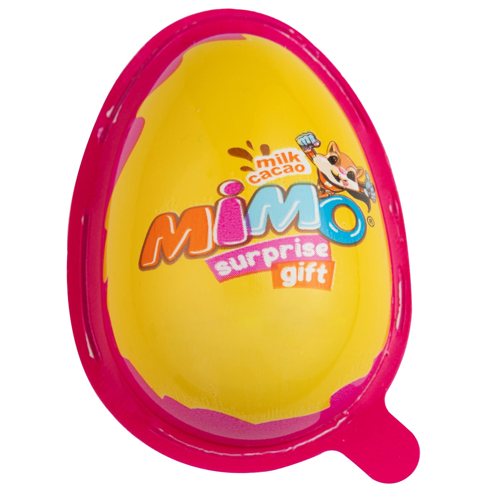 Mimo Sürpriz Yumurta Pembe Seri – Kız Çocukları İçin Sütlü ve Kakaolu Krema (20 g x 24 Adet)