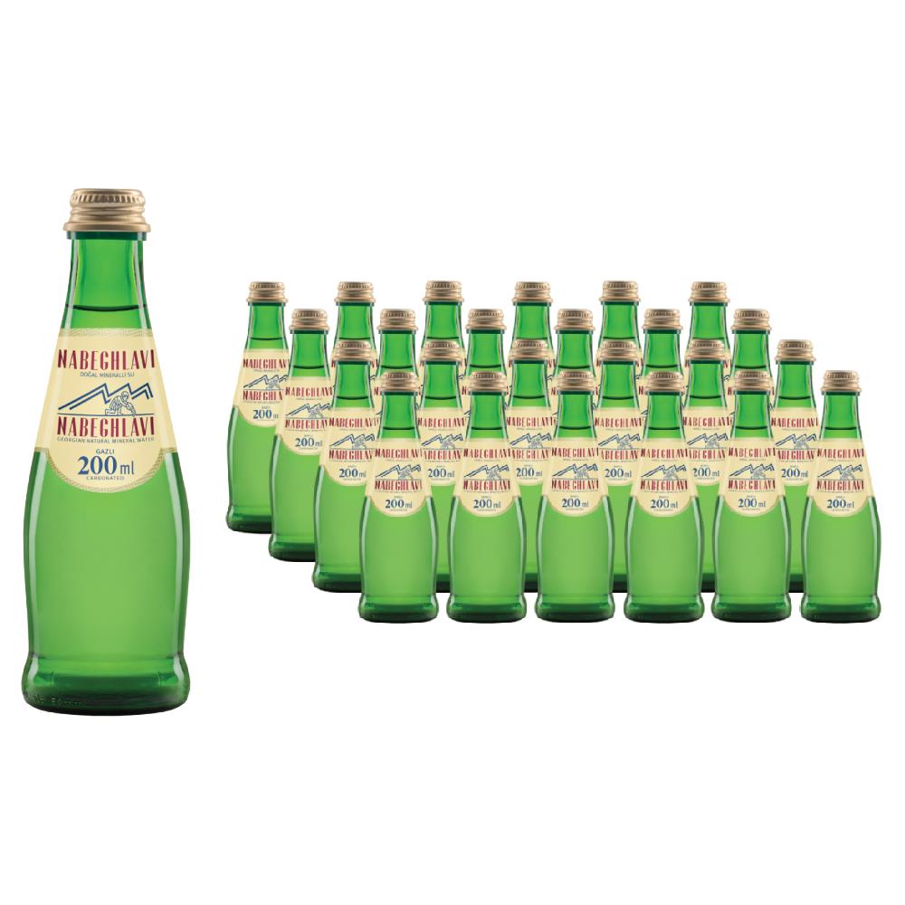 Nabeghlavi Premium Doğal Mineralli Maden Suyu Cam 200 ml x 24 Adet