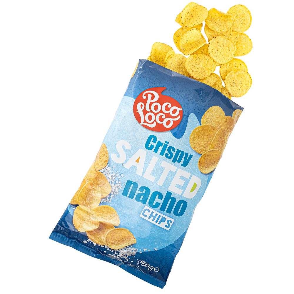 Poco Loco Crispy Salted Nacho Cips 450 g
