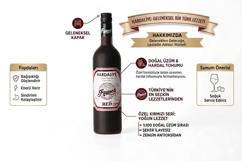 Rumeli Hardaliye Red Series Cabernet Sauvignon Üzüm Suyu (Alkolsüz) 750 ml