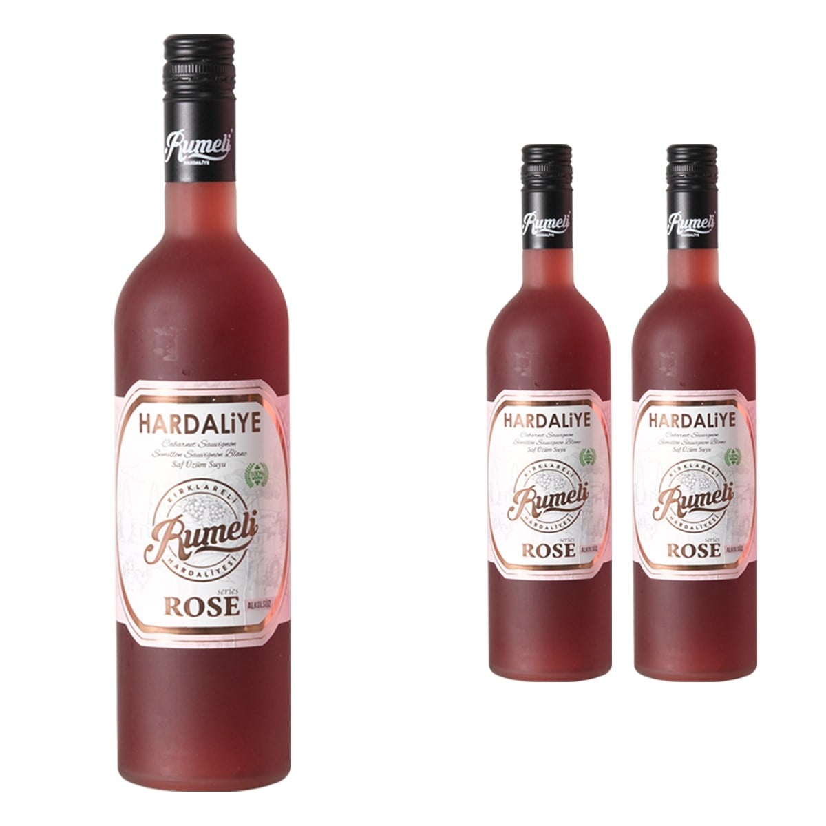 Rumeli Hardaliye Rose Seri Üzüm Suyu (Alkolsüz) 750 ml x 2 Adet
