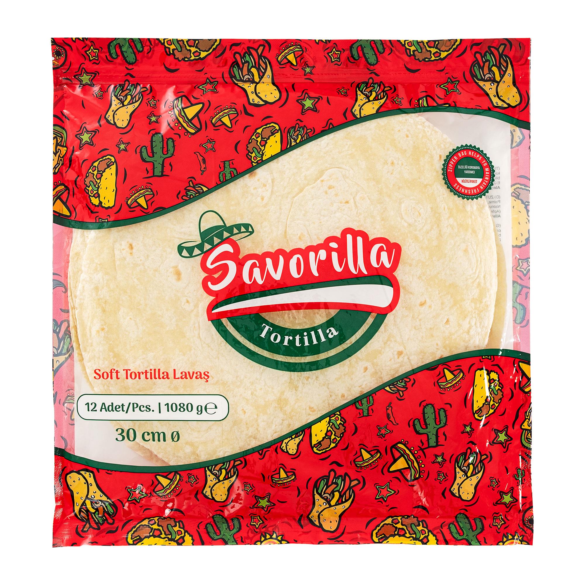 Savorilla Tortilla Ekmeği 30 cm x 12 Adet Koli