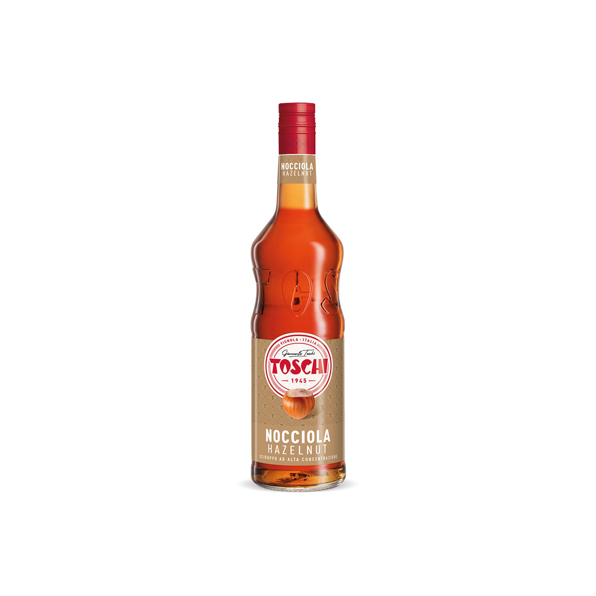 TOSCHI Fındık Şurubu | Yüksek Konsantre | Katkısız | Glutensiz ve Vegan | Yüksek Meyve İçeriği | İtalya Ürünü | 1000 ml
