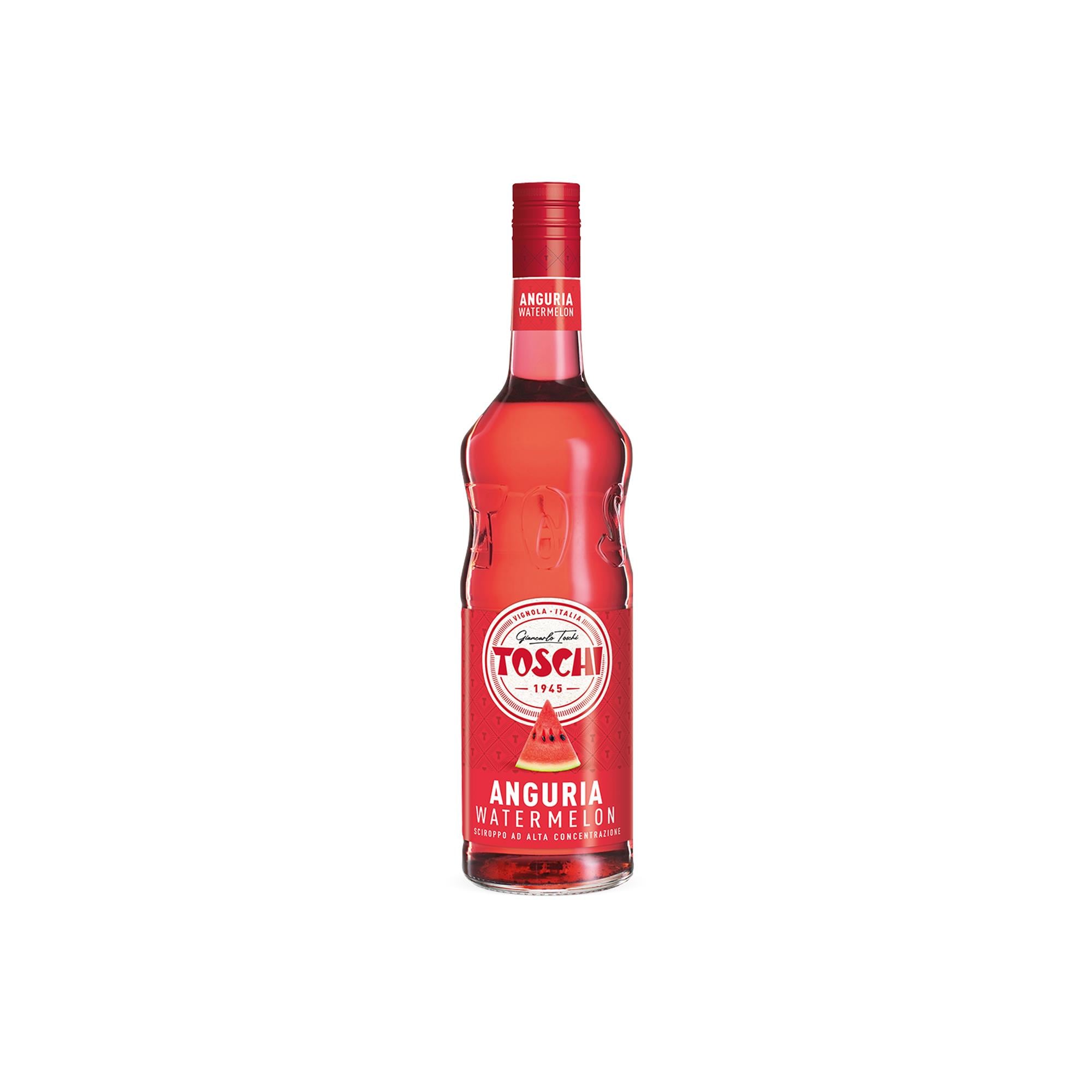 TOSCHI Karpuz Şurubu | Yüksek Konsantre | Katkısız ve Glutensiz | İtalya Ürünü | 1000 ml