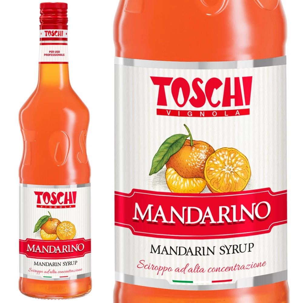 TOSCHI Mandalina Şurubu | Yüksek Konsantre | Katkısız ve Glutensiz | İtalya Ürünü | 1000 ml