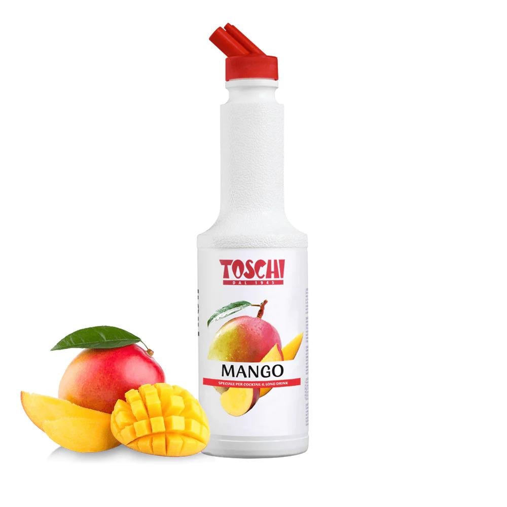TOSCHI Mango Meyve Püresi | Yüksek Konsantre | Katkısız | Glutensiz ve Vegan | Yüksek Meyve İçeriği | İtalya Ürünü | 1,3 Kg