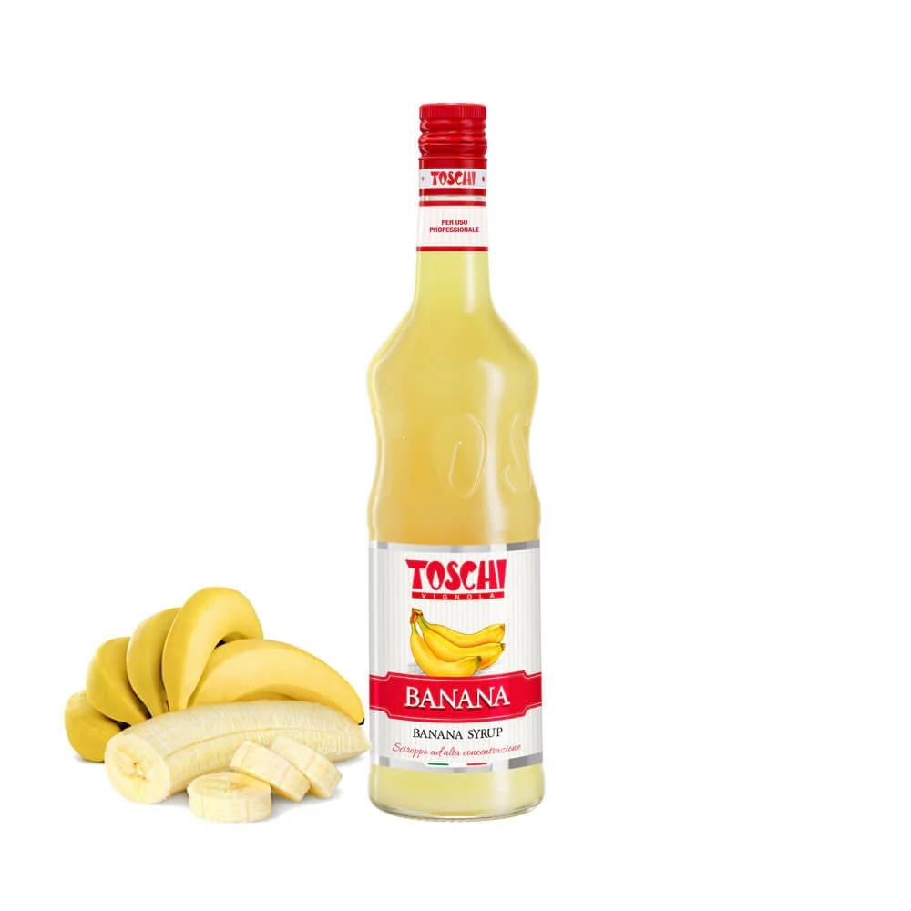 TOSCHI Muz Şurubu | Yüksek Konsantre | Katkısız ve Glutensiz | İtalya Ürünü | 1000 ml