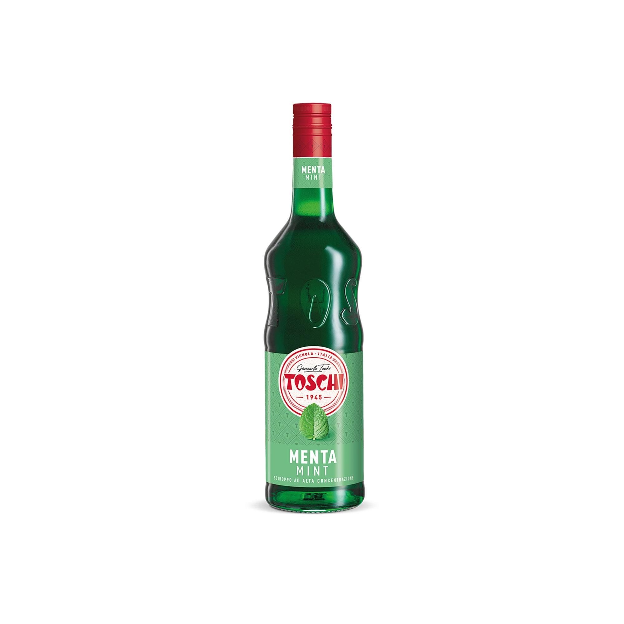 TOSCHI Nane Şurubu | Yüksek Konsantre | Katkısız | Glutensiz ve Vegan | Yüksek Meyve İçeriği | İtalya Ürünü | 1000 ml