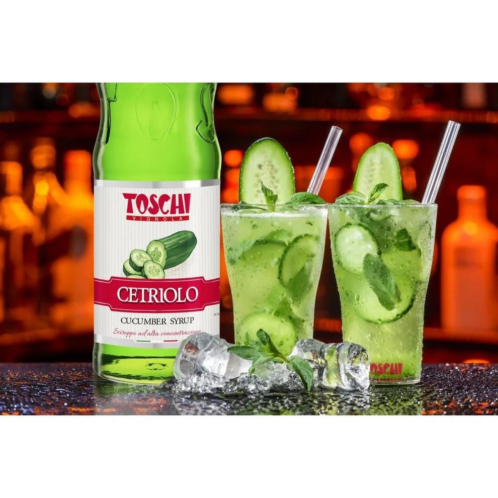 TOSCHI Salatalık Şurubu | Yüksek Konsantre | Katkısız ve Glutensiz | İtalya Ürünü | 1000 ml