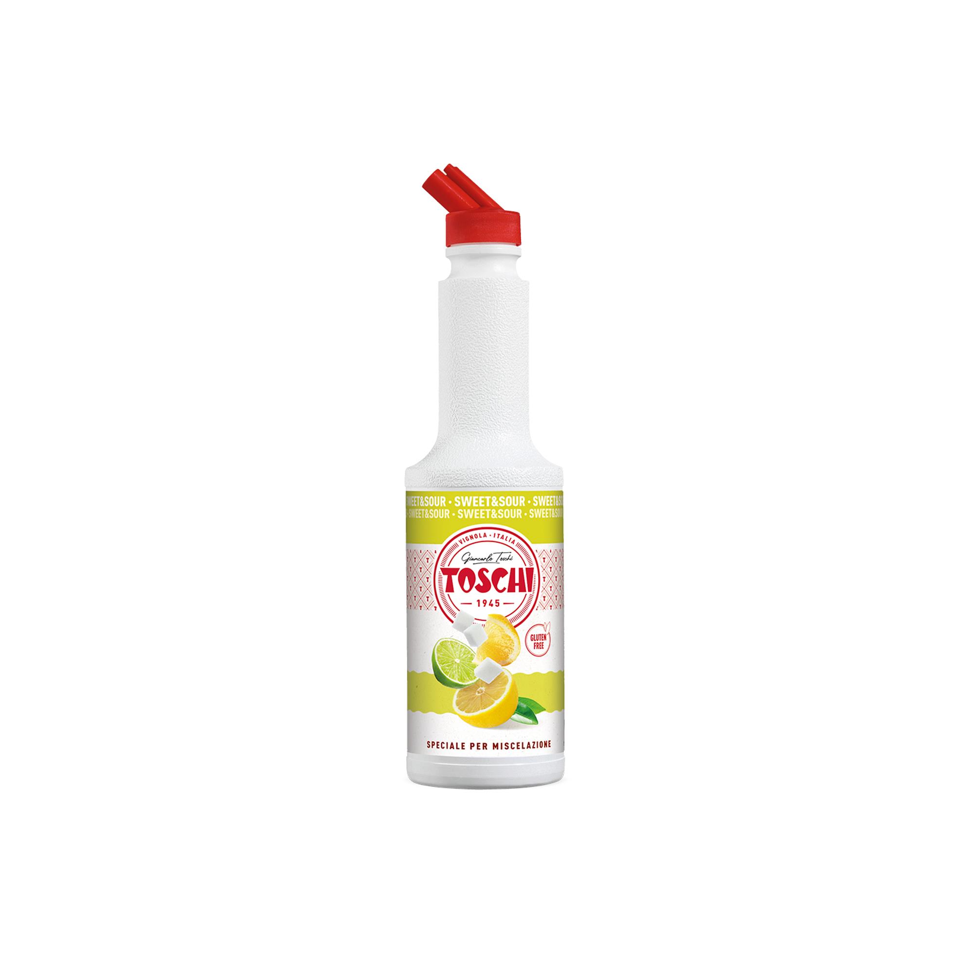 TOSCHI Sweet & Sour Püresi | Yüksek Konsantre | Katkısız | Glutensiz ve Vegan | Yüksek Meyve İçeriği | İtalya Ürünü | 1,3 Kg