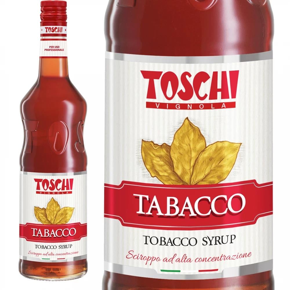 TOSCHI Tobacco (Tütün) Şurubu | Yüksek Konsantre | Katkısız ve Glutensiz | İtalya Ürünü | 1000 ml
