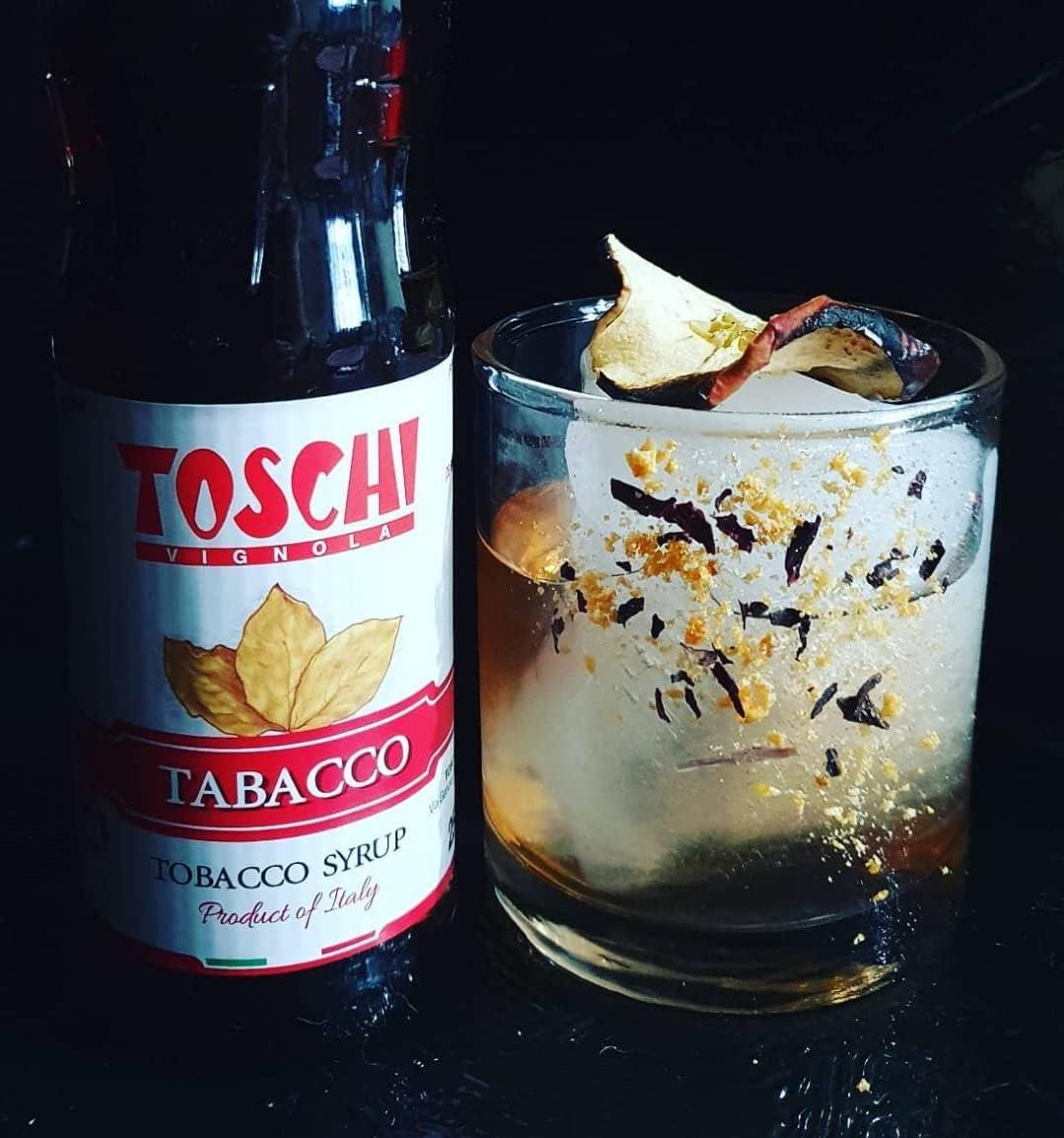 TOSCHI Tobacco (Tütün) Şurubu | Yüksek Konsantre | Katkısız ve Glutensiz | İtalya Ürünü | 1000 ml