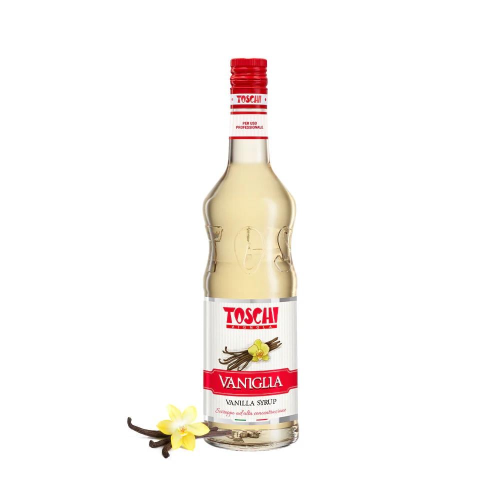 Toschi Vanilya Şurubu | Yüksek Konsantre | Katkısız | Glutensiz ve Vegan | Yüksek Meyve İçeriği | İtalya Ürünü | 1000 ml