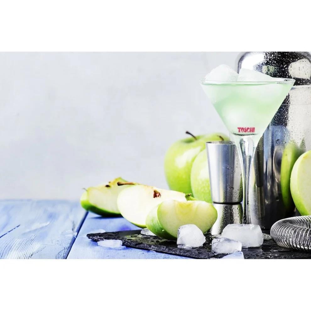 TOSCHI Yeşil Elma Şurubu | Yüksek Konsantre | Katkısız ve Glutensiz | İtalya Ürünü | 1000 ml