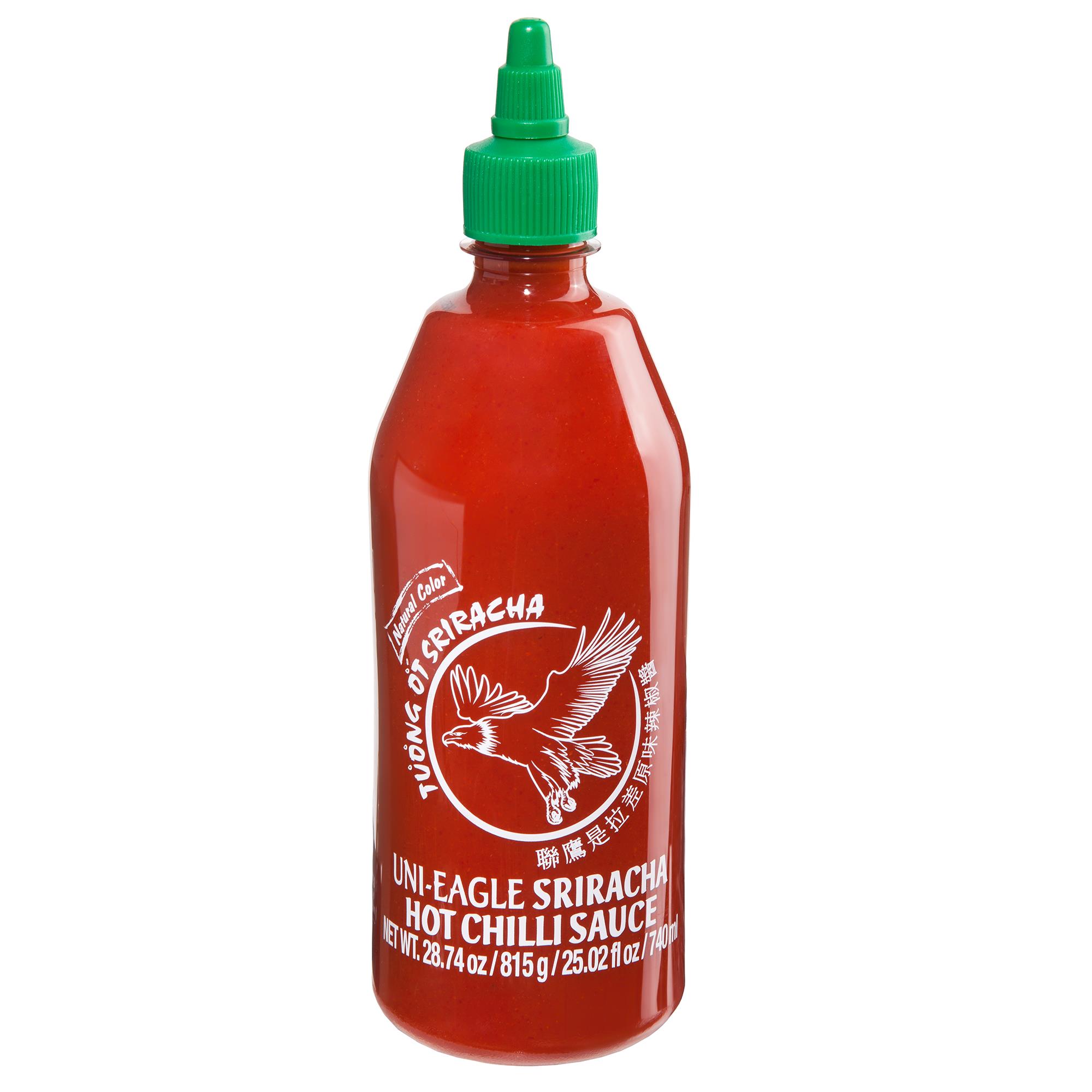 Uni-Eagle Sriracha Acı Biber Sosu | Acı Biber ve Sarımsaklı Lezzet Arttırıcı Acı Sos | Aroma Arttırıcı İçermez | 815g x 12 Adet (Koli)