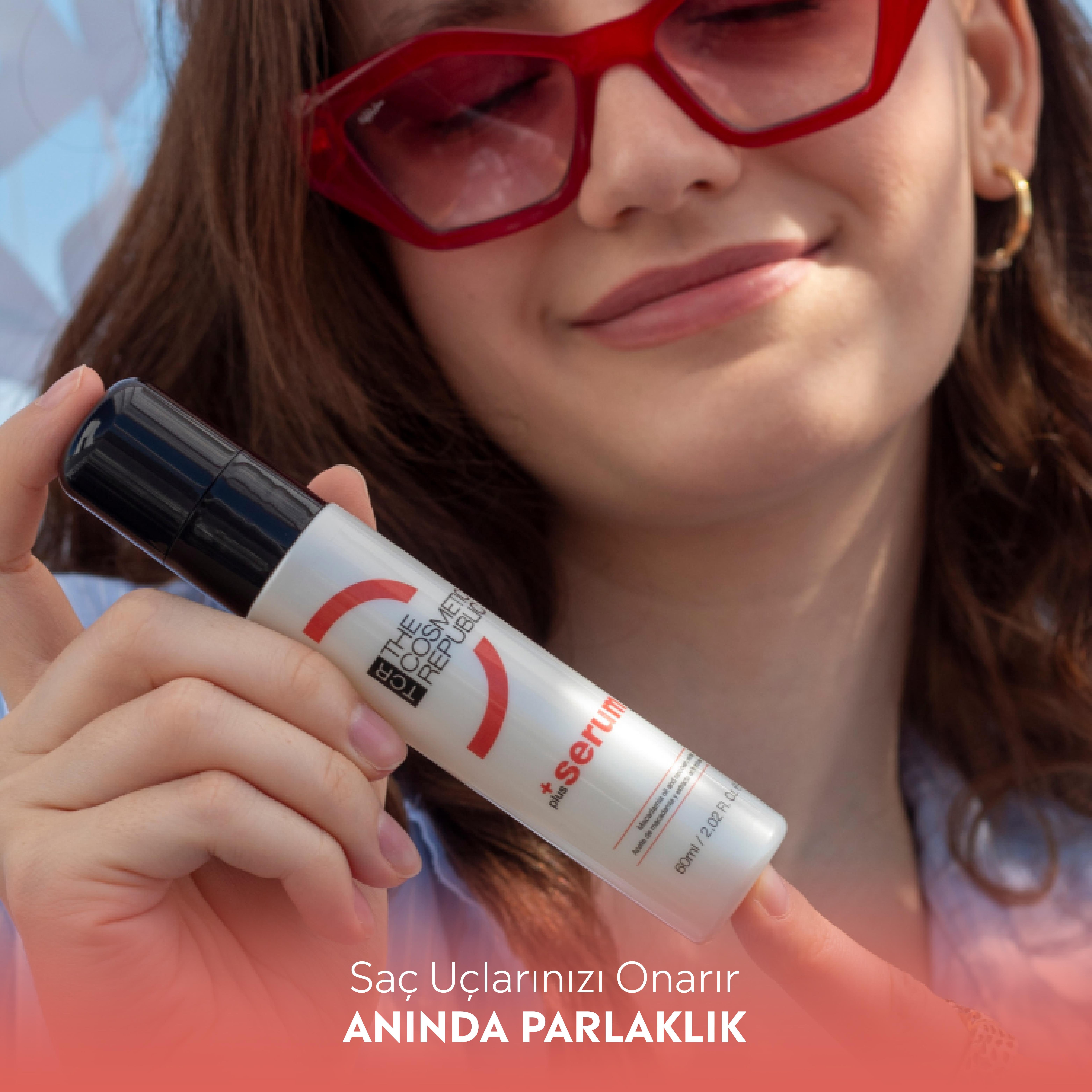 The Cosmetic Republic Plus Çift Etkili Onarıcı Saç Bakım Serumu Yenileyici Önleyici Koruyucu Serum