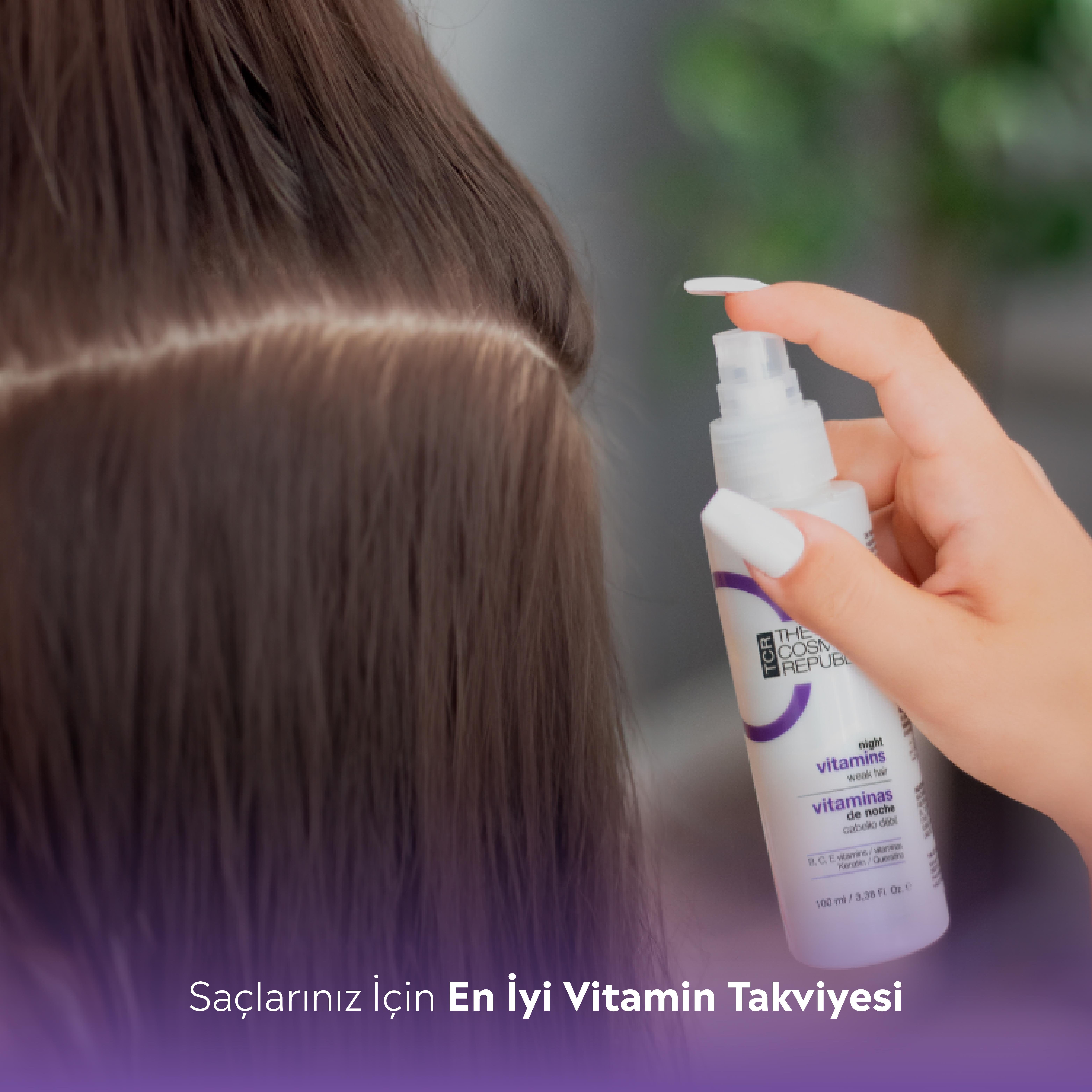 Yıpranmış Saçlar İçin Güçlendirici Ve Besleyici Gece Vitamini
