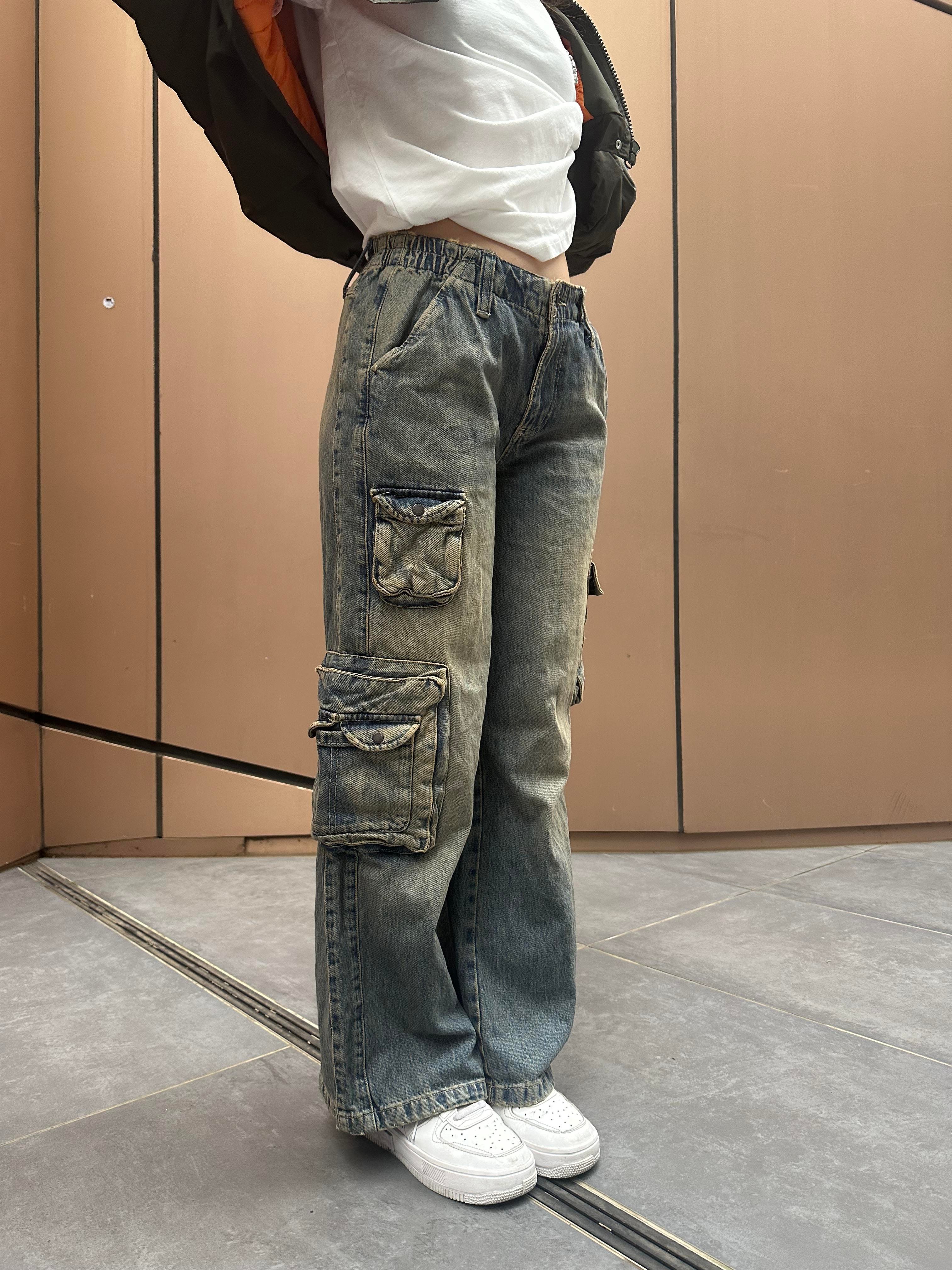 Cep Detaylı Yıkamalı Kargo Pantalon