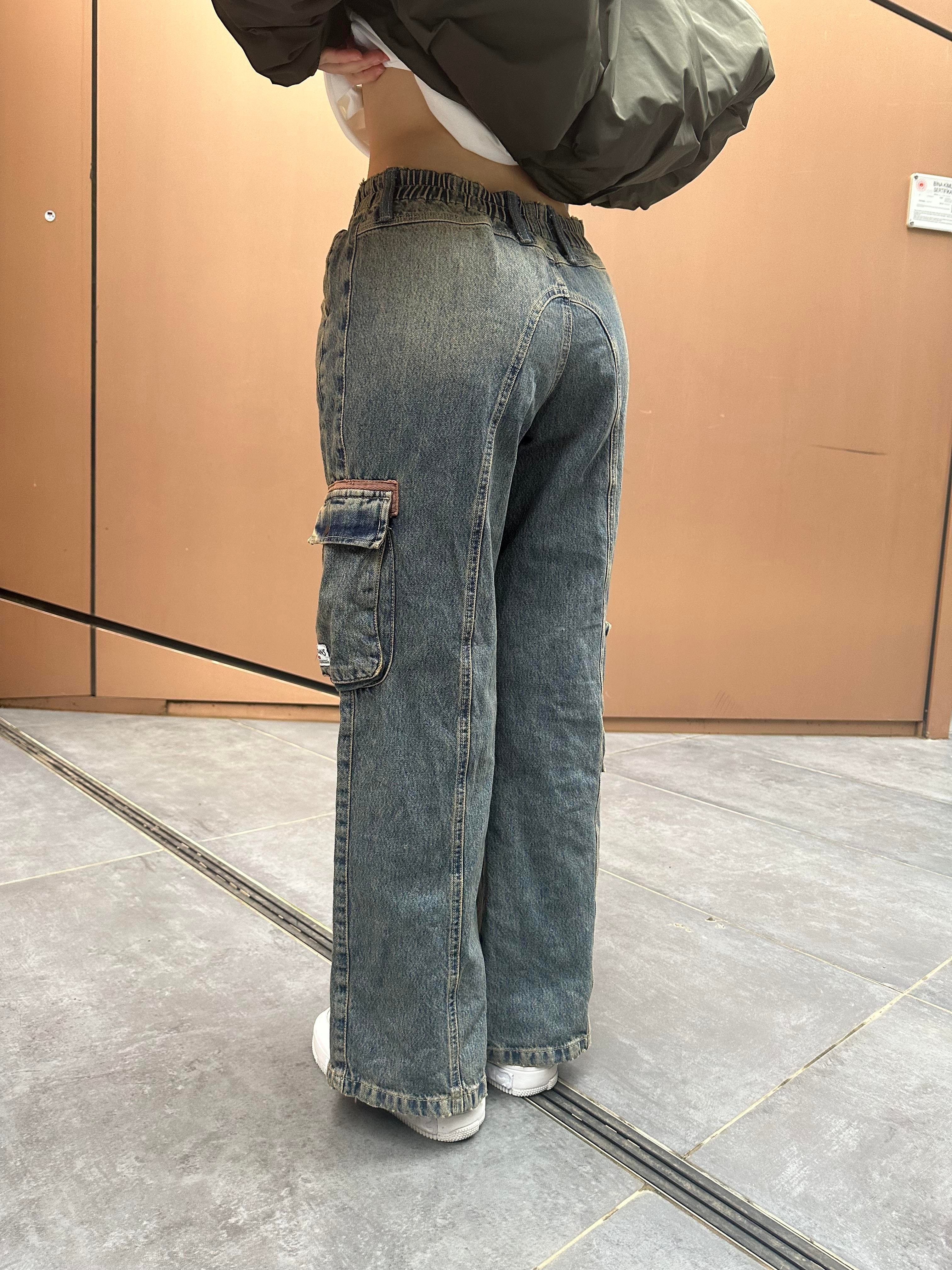 Cep Detaylı Yıkamalı Kargo Pantalon