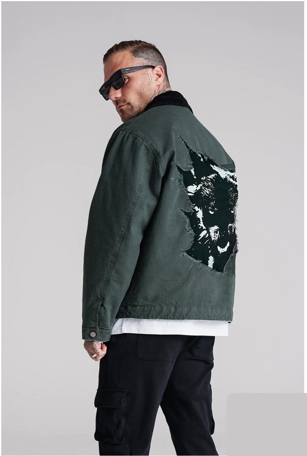 Oversize Fermuarlı Ceket