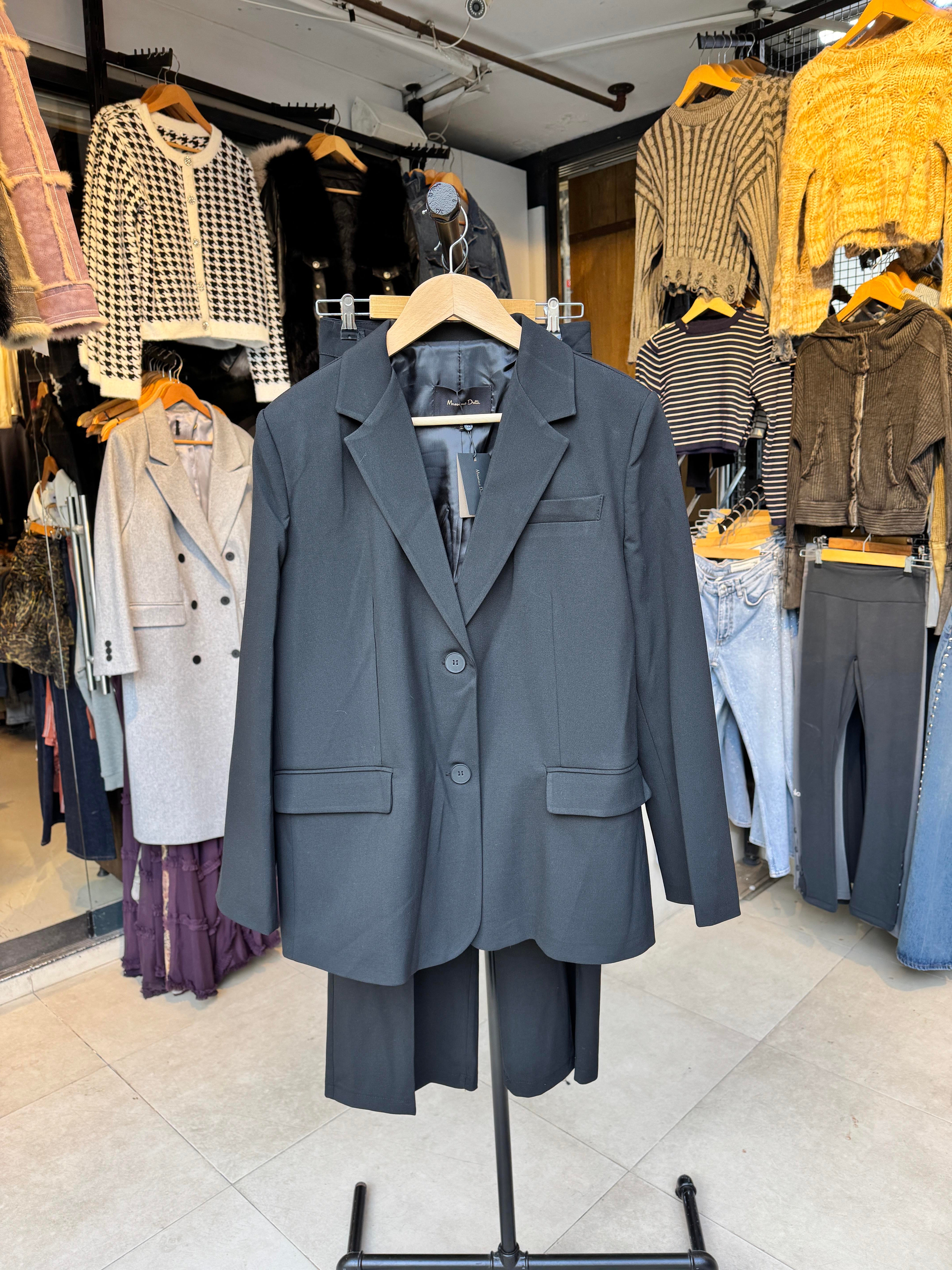 Oversize Siyah Blazer Ceket