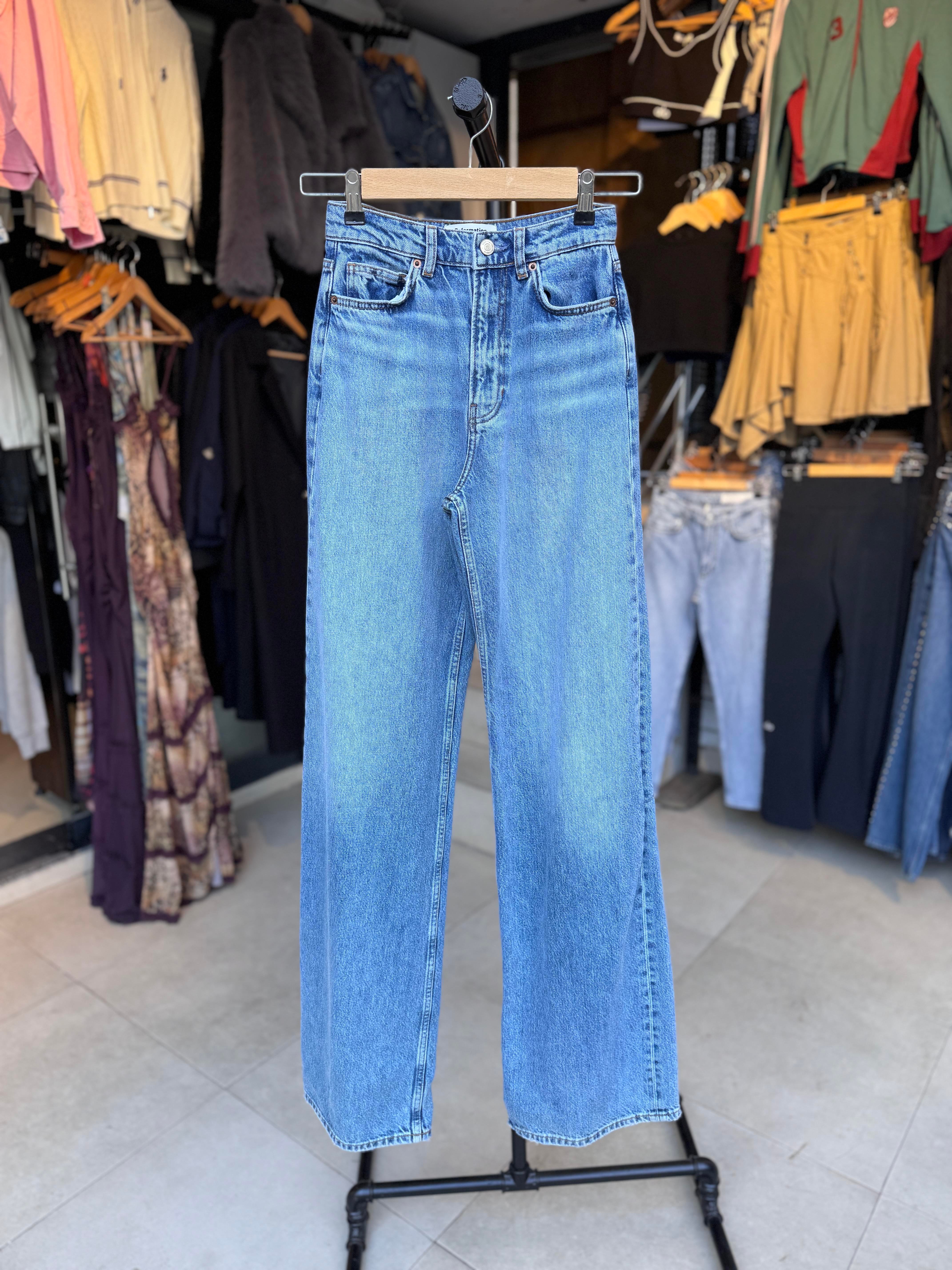 Wide Leg Mavi Jean Pantolon