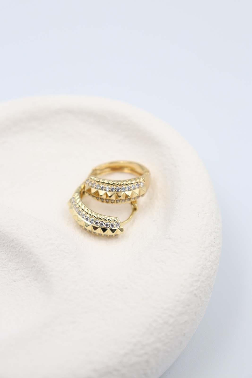 Almagro Gold Küpe(14K)