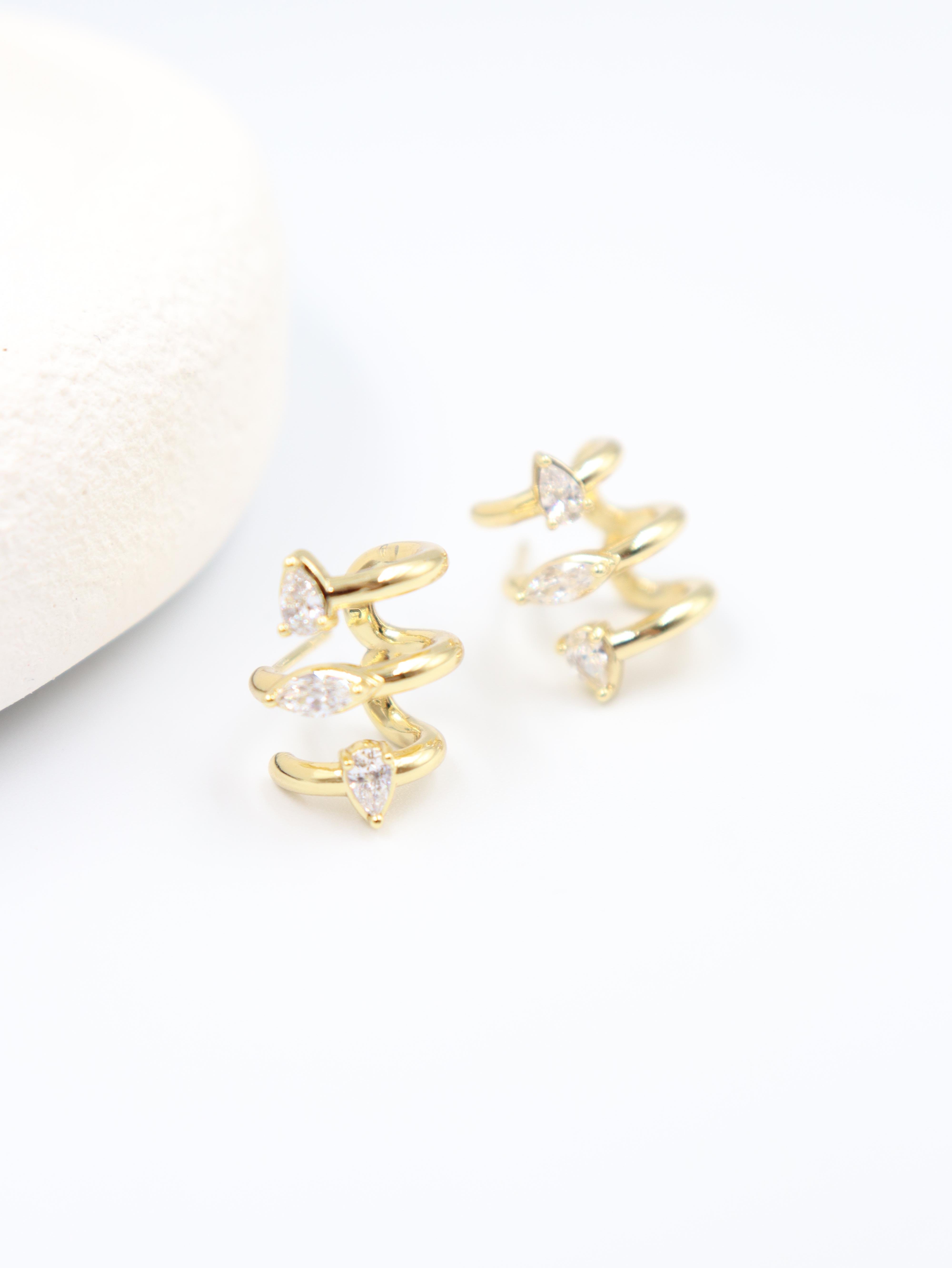 Diamante VIP Gold Küpe (14K)