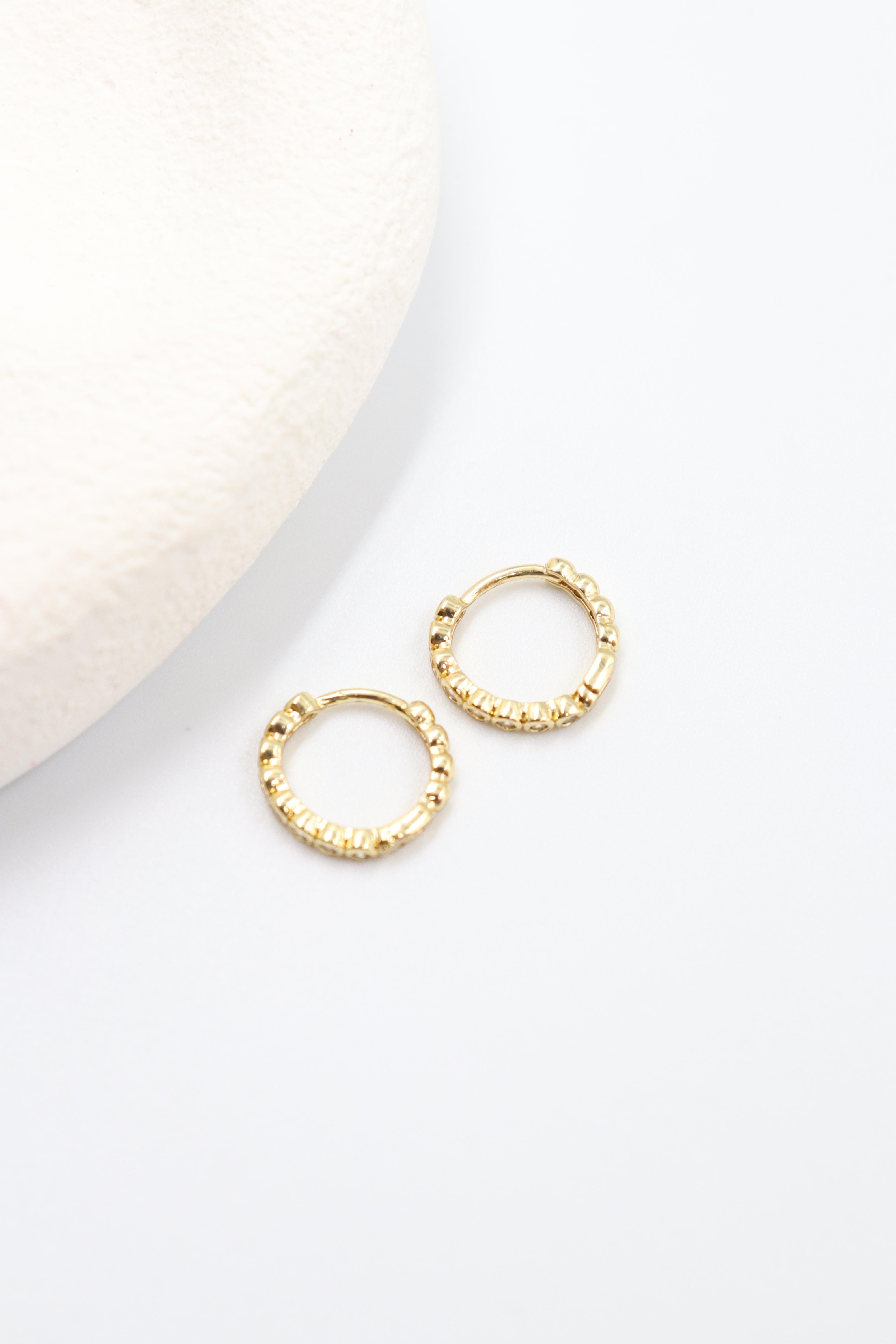Rosa Gold Küpe (14k)
