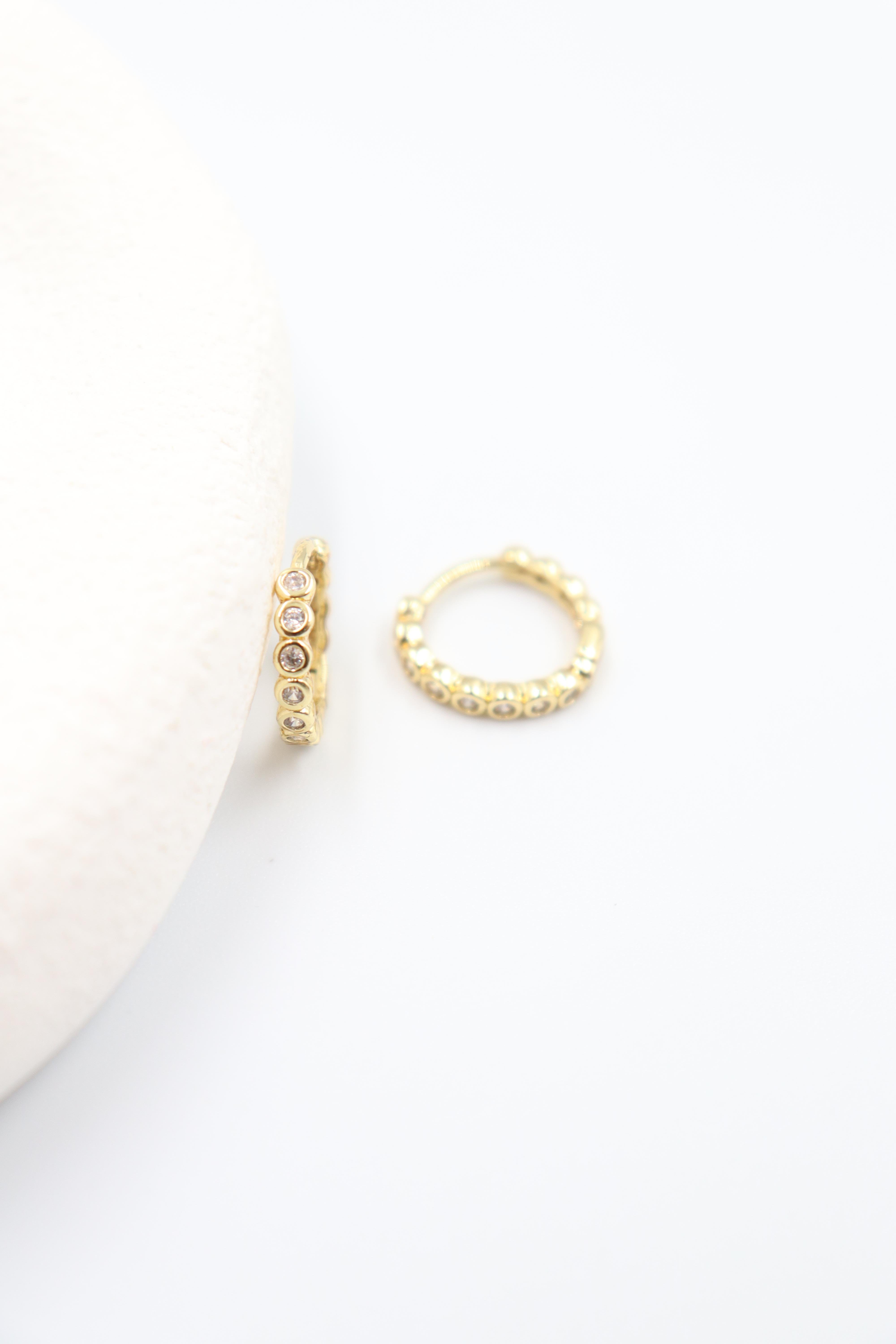 Rosa Gold Küpe (14k)