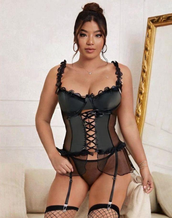 Kadın Çoraplı Lame Deri Fantezi Kostüm Elbise Seksi Gece Fantazi Kostüm 9002